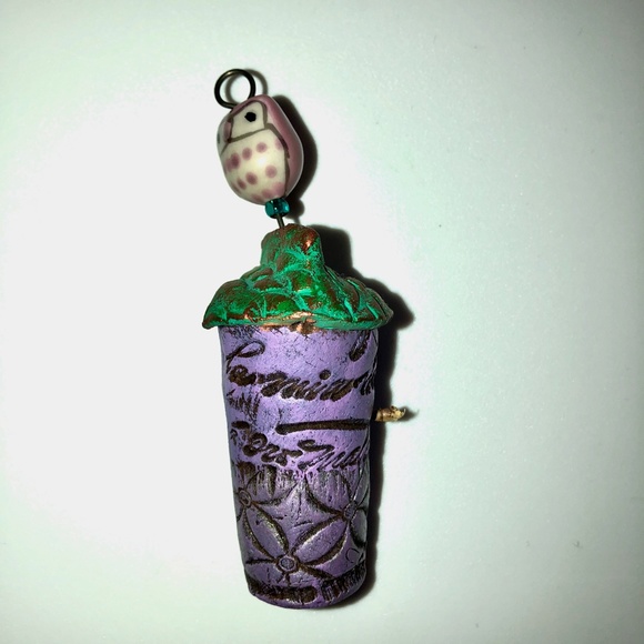 HANDMADE OWL ORNAMENT Bird Feeder Nest Handmade Modeling Clay Fimo Garden Decor - Picture 7 of 9